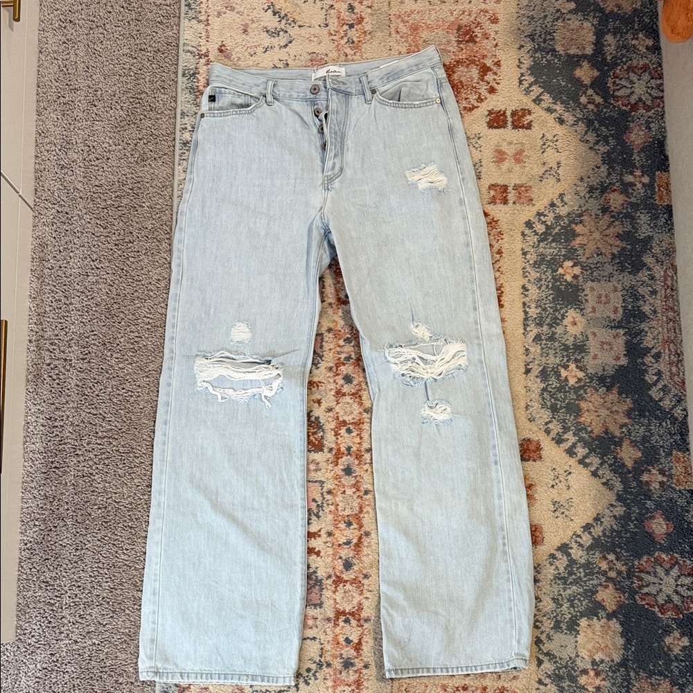 KanCan Light Blue Distressed Women Jeans